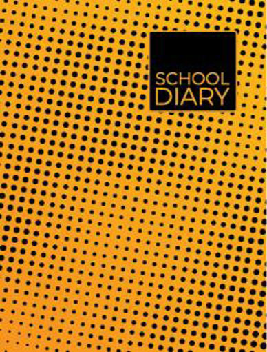 Picture of SCHOLASTIC DIARY ORANGE DOTS